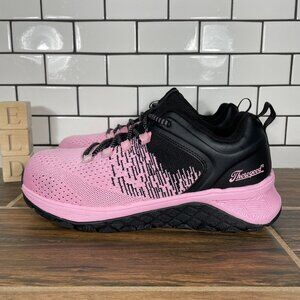 Thorogood AST Low Womens Size 10 Wide Work Shoes Pink Black Composite Toe